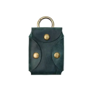 جاکارتی چرمی دکمهای حلقهدار مدل چارلی / سبز